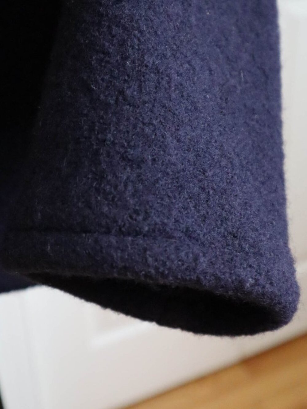 Vtg Carroll Reed 100% Boiled Wool Cardigan Jacket Sz 16/XL Indigo Blue Nordic - Picture 9 of 12